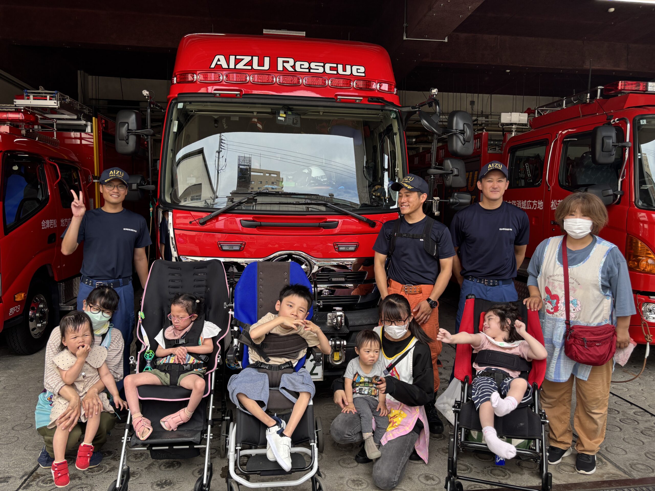 消防署見学【コパン・クラージュ】 - 社会福祉法人 心愛会 | 福島県